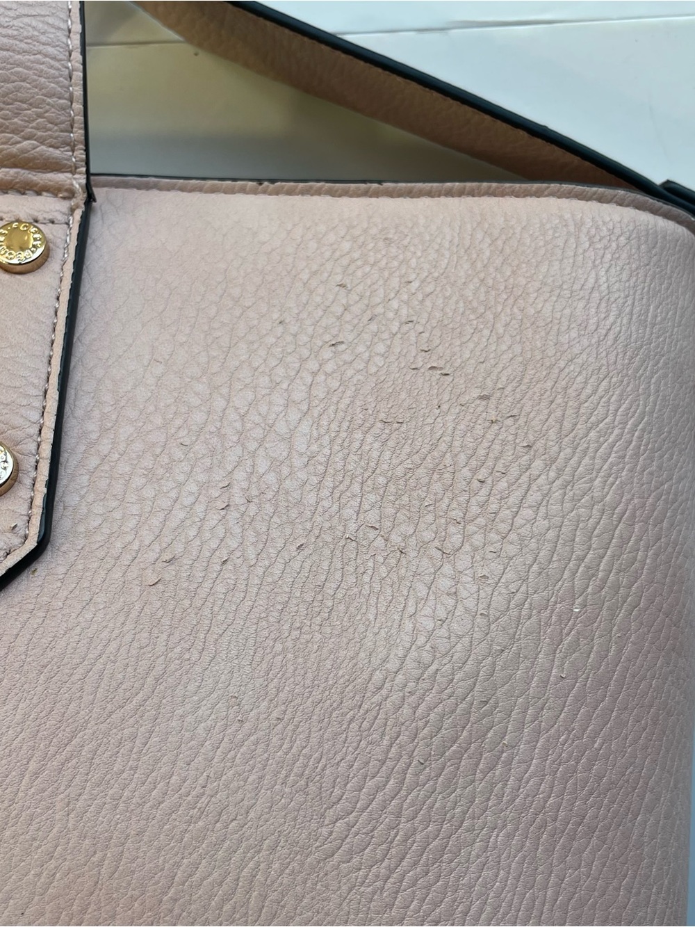 ⁠Poppy & Peonies Go-Getter Tote Bag Blush Pink Vegan Leather Travel - Picture 7 of 16